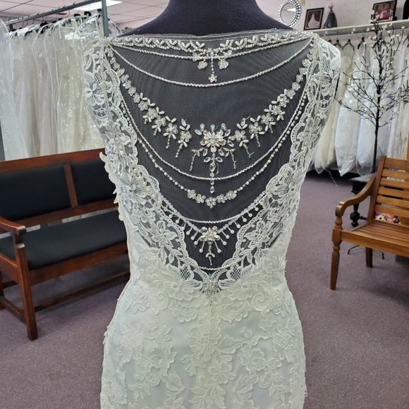 Symphony S3751 Ivory Size 8 Bridal Gown - Picture 6 of 8